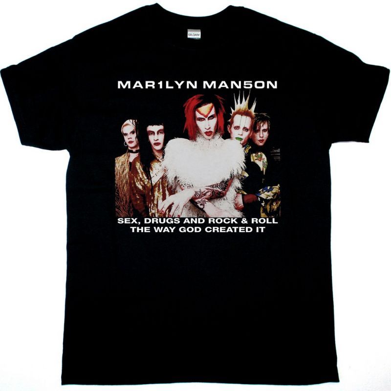 MARILYN MANSON ROCK IS DEAD TOUR NEW BLACK T-SHIRT