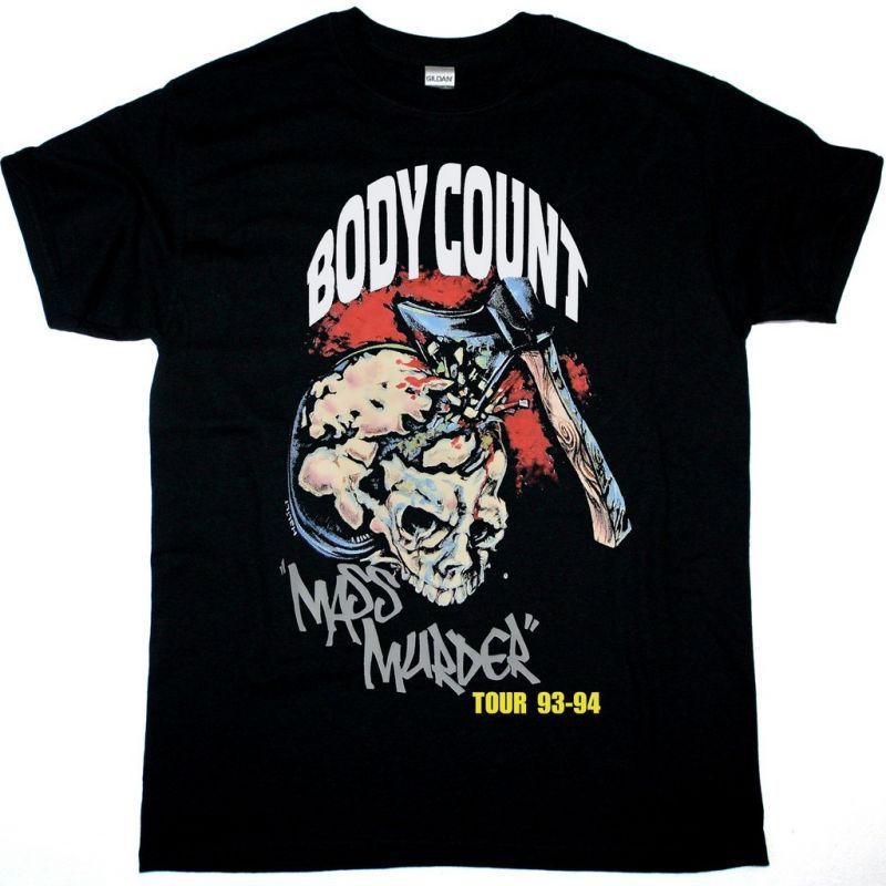 BODY COUNT MASS MURDER TOUR NEW BLACK T-SHIRT