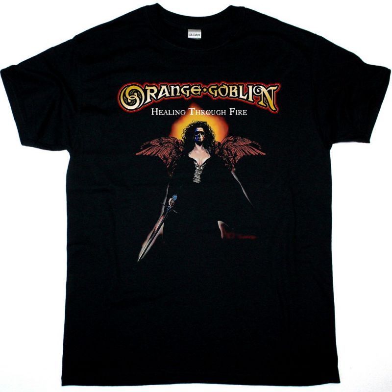 ORANGE GOBLIN HEALING THROUGH FIRE NEW BLACK T-SHIRT