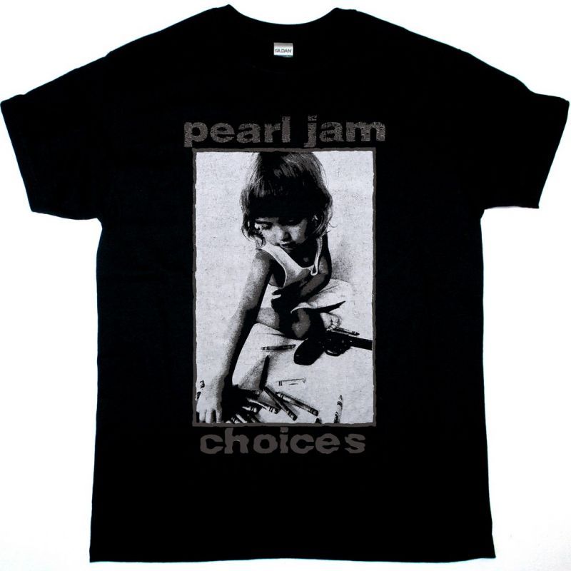 PEARL JAM CHOICES NEW BLACK T-SHIRT