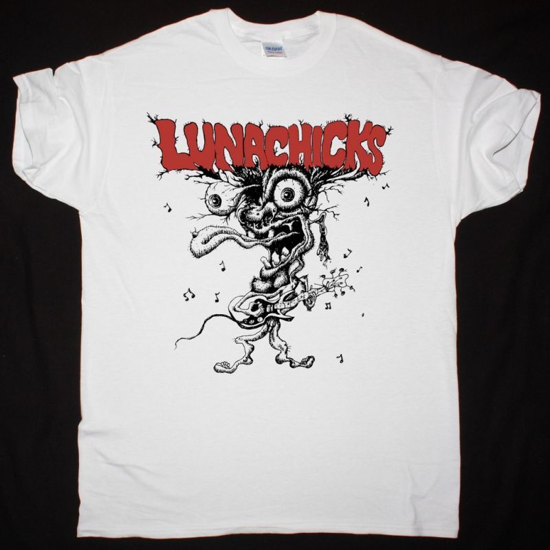LUNACHICKS TSHIRT 1991 NEW WHITE T-SHIRT