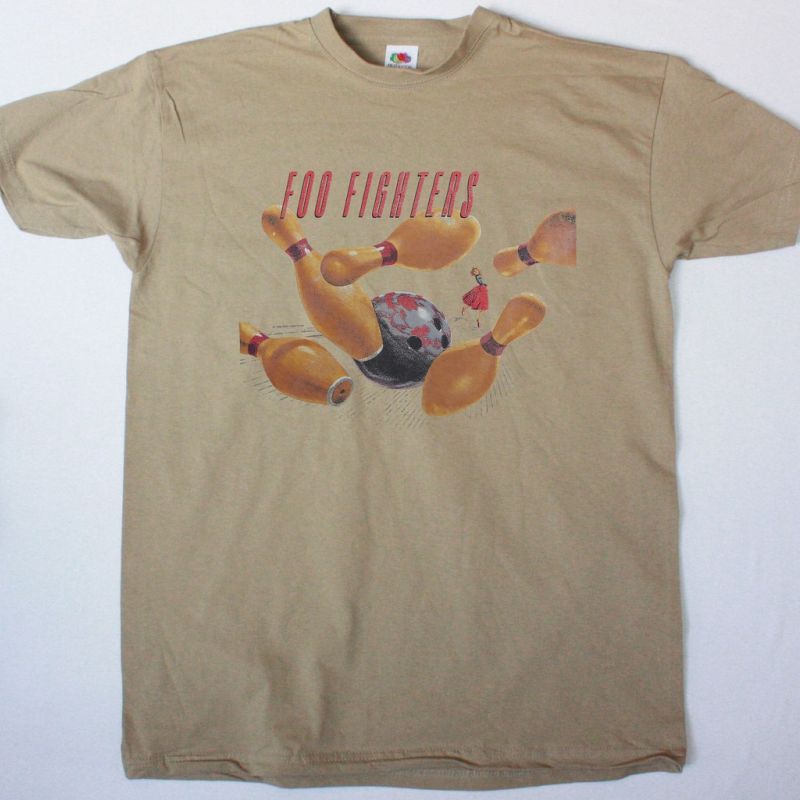 FOO FIGHTERS TOUR  NEW KAKHI T-SHIRT