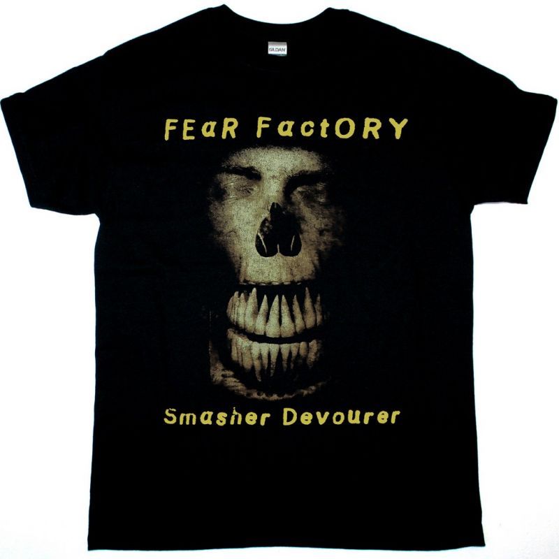 FEAR FACTORY SMASHER DEVOURER NEW BLACK T-SHIRT
