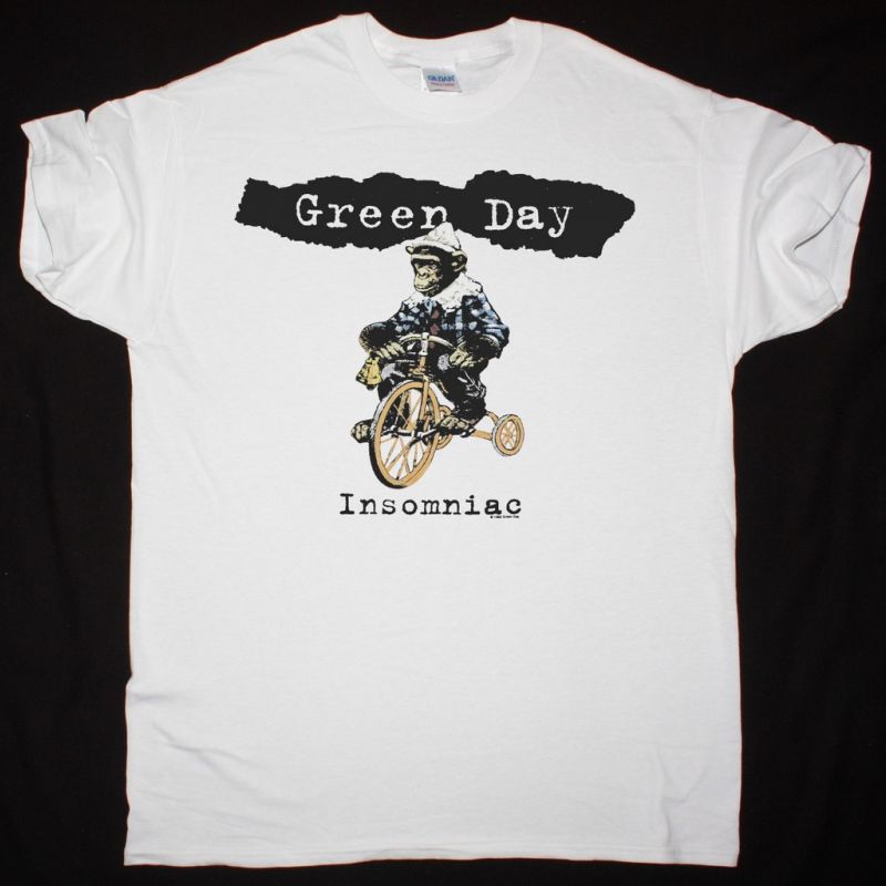 GREEN DAY INSOMNIAC TOUR NEW WHITE T SHIRT