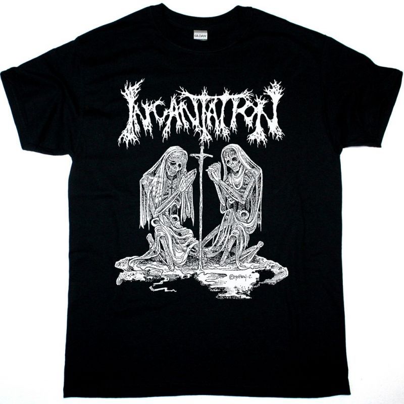 INCANTATION DELIVERANCE OF HORRIFIC PROPHECIES NEW BLACK T-SHIRT