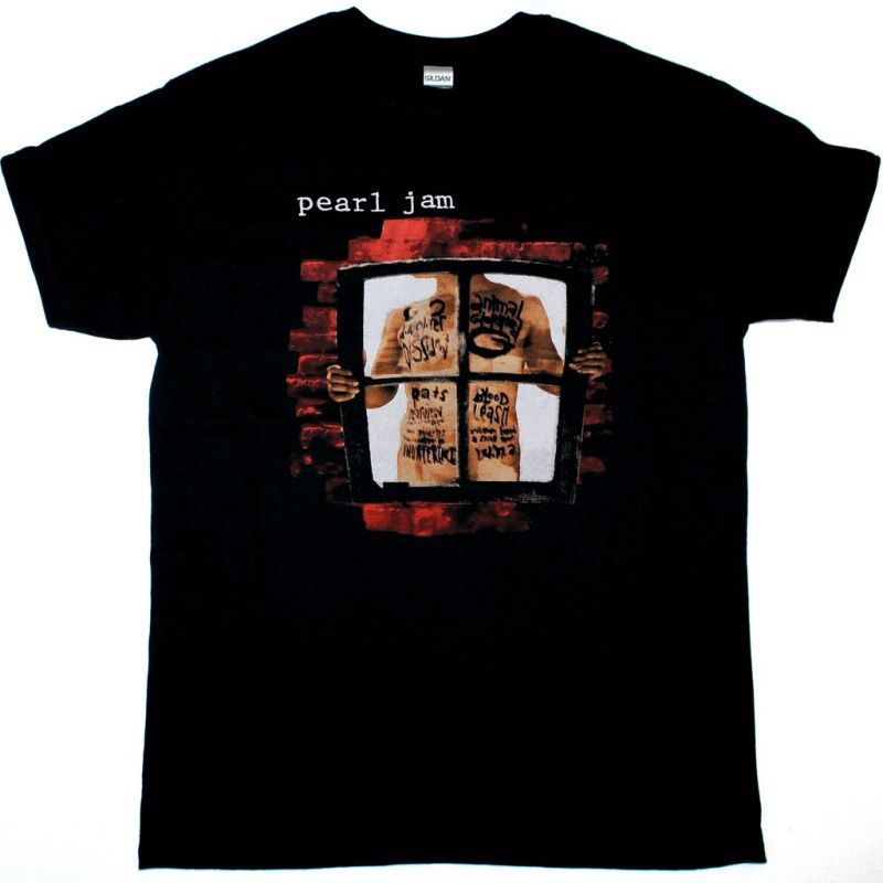 PEARL JAM WINDOW PAIN NEW BLACK T-SHIRT