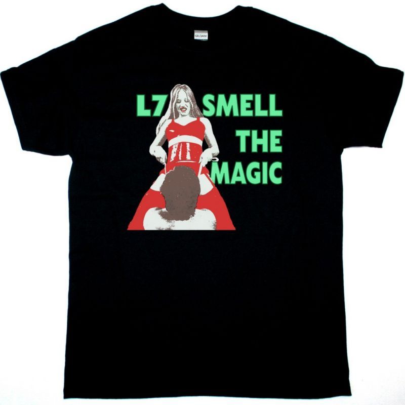 L7 SMELL THE MAGIC NEW BLACK T-SHIRT
