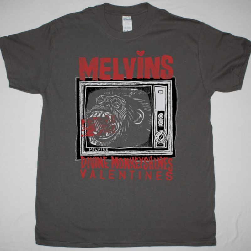 MELVINS DIVINE MONKEYSHINES VALENTINES NEW GREY T-SHIRT