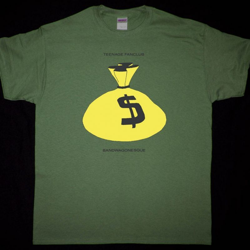 TEENAGE FANCLUB BANDWAGONESQUE  NEW KAKHI T SHIRT