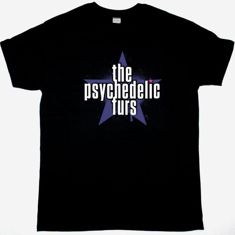 THE PSYCHEDELIC FURS LOGO NEW BLACK T-SHIRT