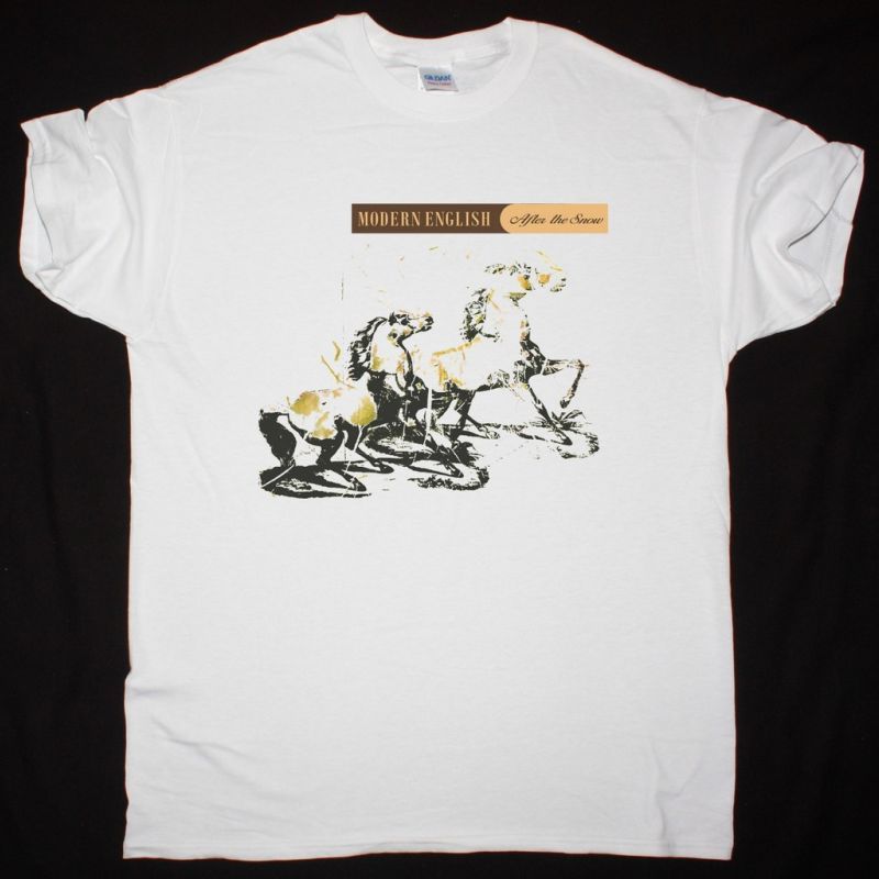 MODERN ENGLISH AFTER THE SNOW NEW WHITE T-SHIRT