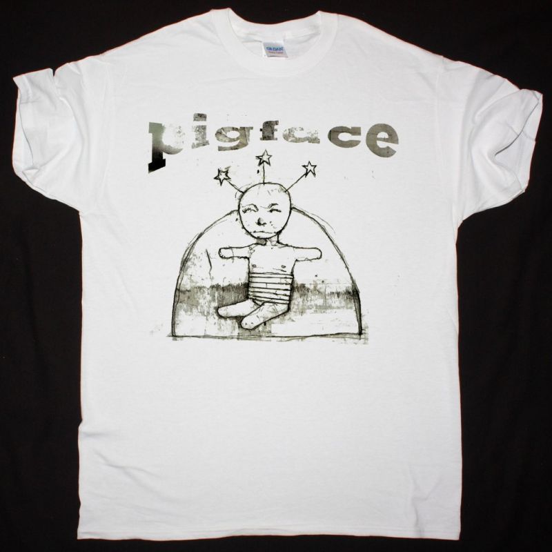 PIGFACE PREACHING TO THE PERVERTED NEW WHITE T-SHIRT