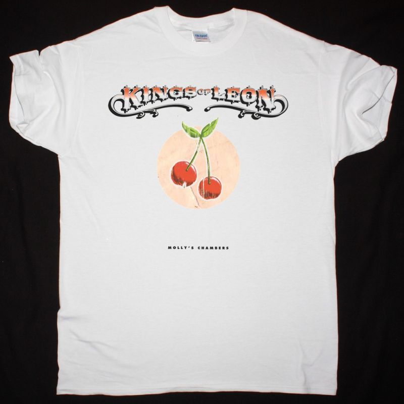 KINGS OF LEON MOLLY'S CHAMBERS NEW WHITE T SHIRT