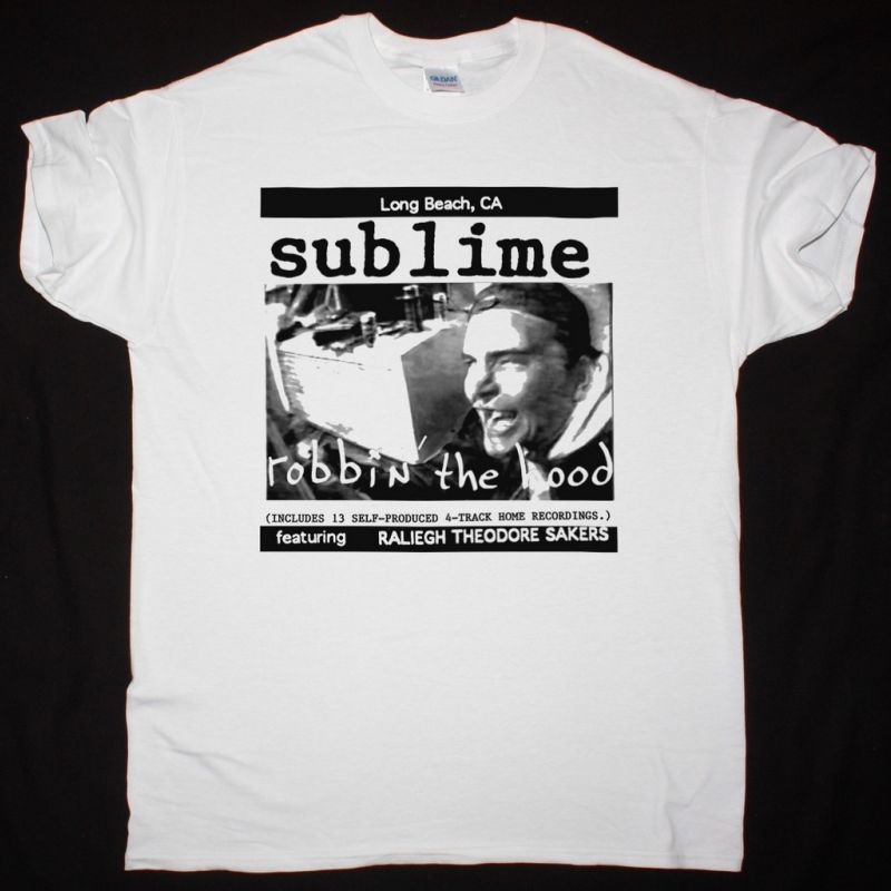 SUBLIME ROBBIN THE HOOD NEW WHITE T-SHIRT