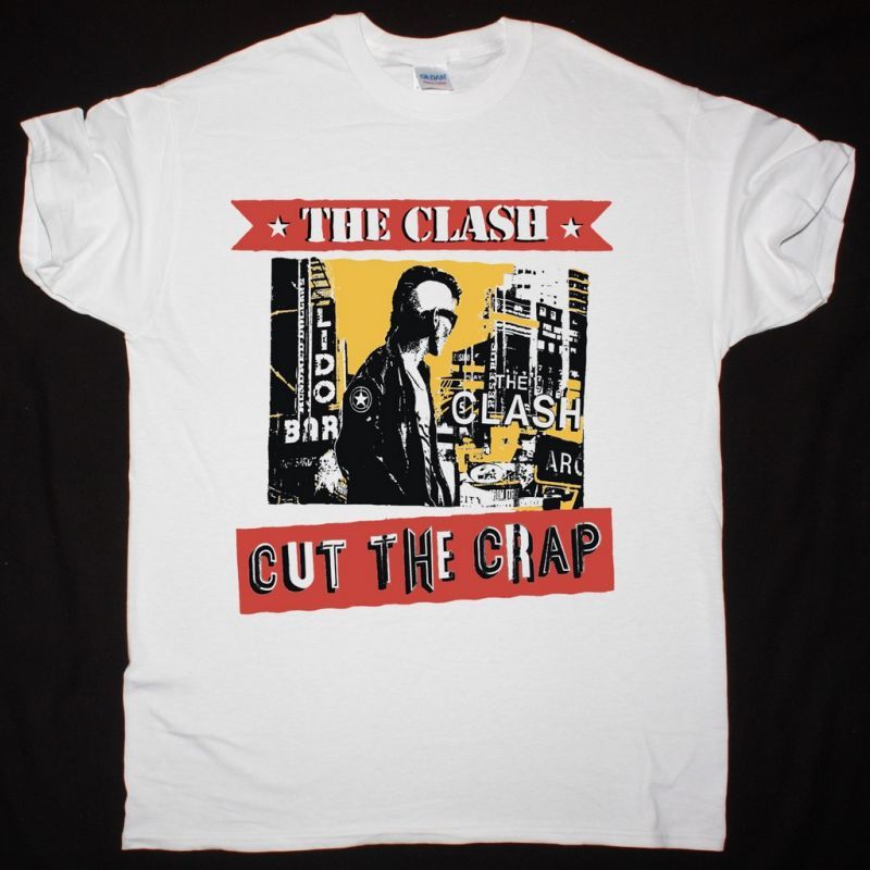 THE CLASH CUT THE CRAP NEW WHITE T-SHIRT