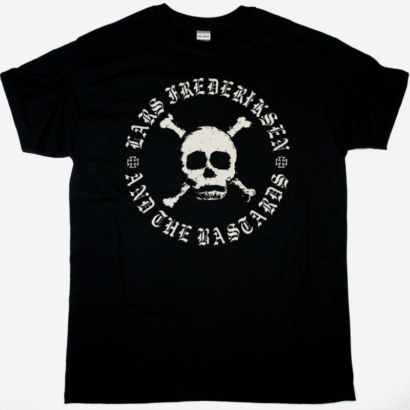 LARS FREDERIKSEN AND THE BASTARDS SKULL NEW BLACK T SHIRT