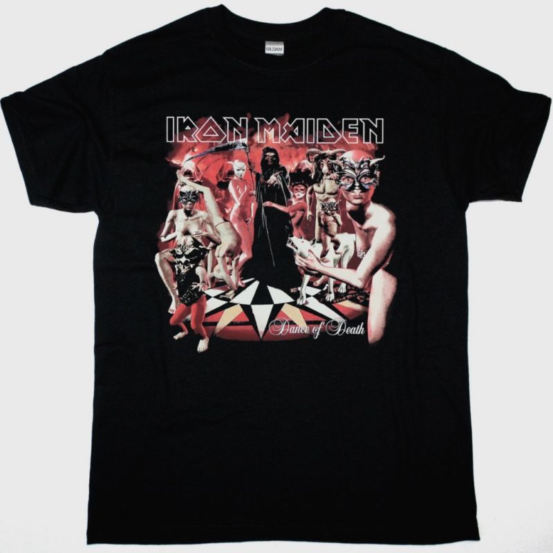 IRON MAIDEN DANCE OF DEATH WORLD TOUR NEW BLACK T-SHIRT