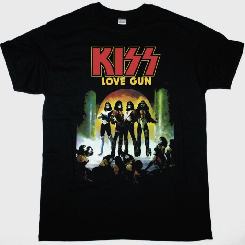 KISS LOVE GUN NEW BLACK T-SHIRT