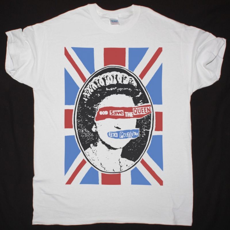 SEX PISTOLS GOD SAVE THE QUEEN NEW WHITE T SHIRT