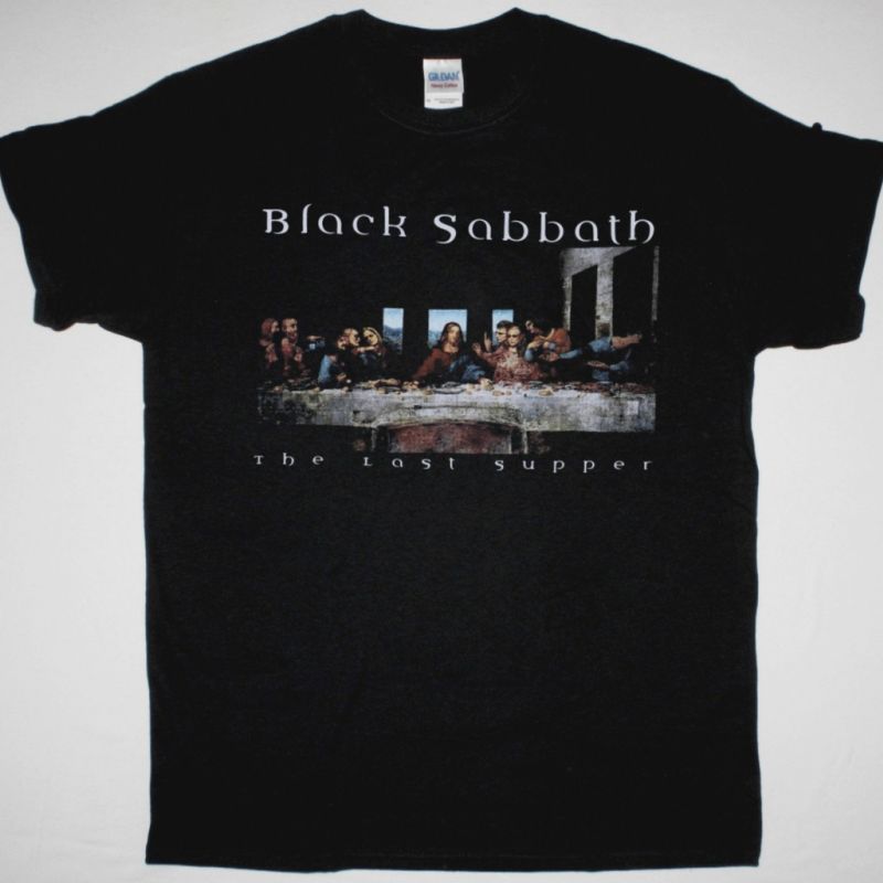 BLACK SABBATH THE LAST SUPPER NEW BLACK T-SHIRT