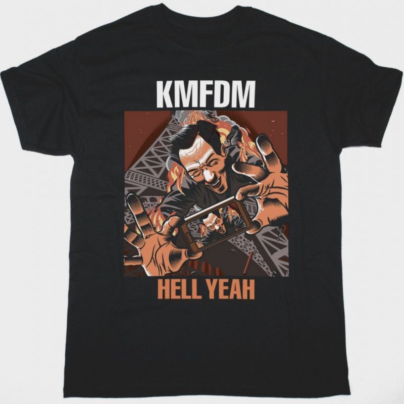 KMFDM HELL YEAH NEW BLACK T SHIRT