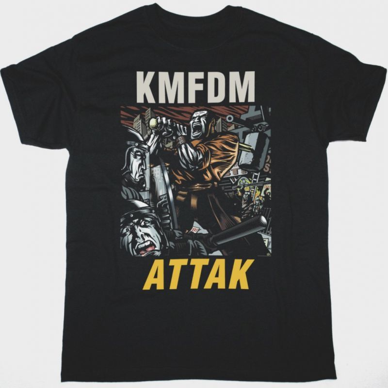 KMFDM ATTAK NEW BLACK T SHIRT