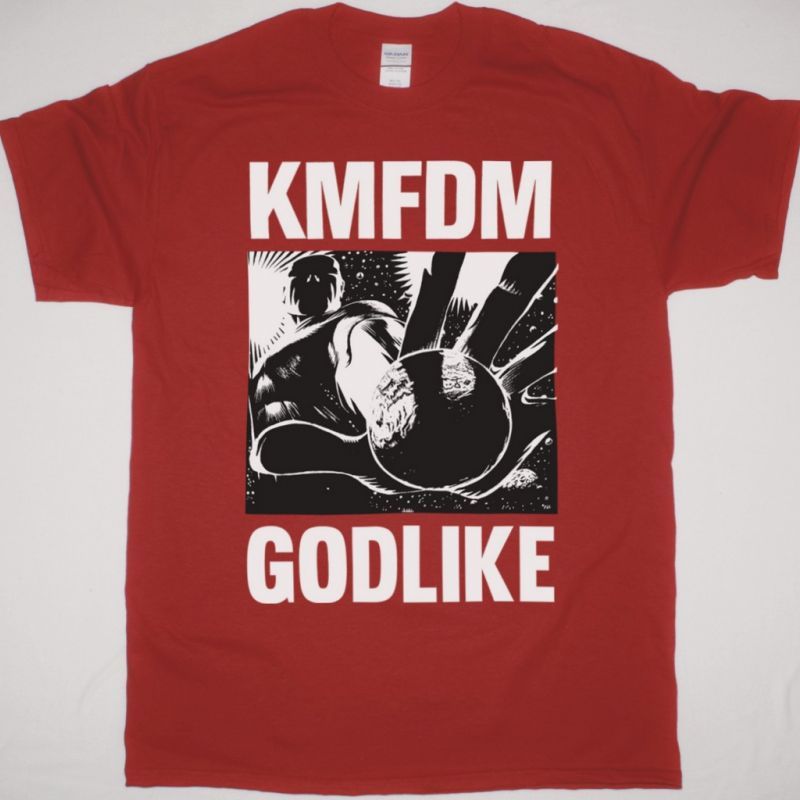KMFDM GODLIKE NEW RED T SHIRT