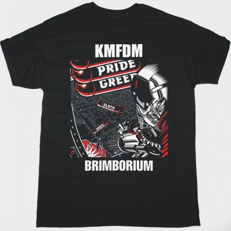 KMFDM BRIMBORIUM NEW BLACK T SHIRT