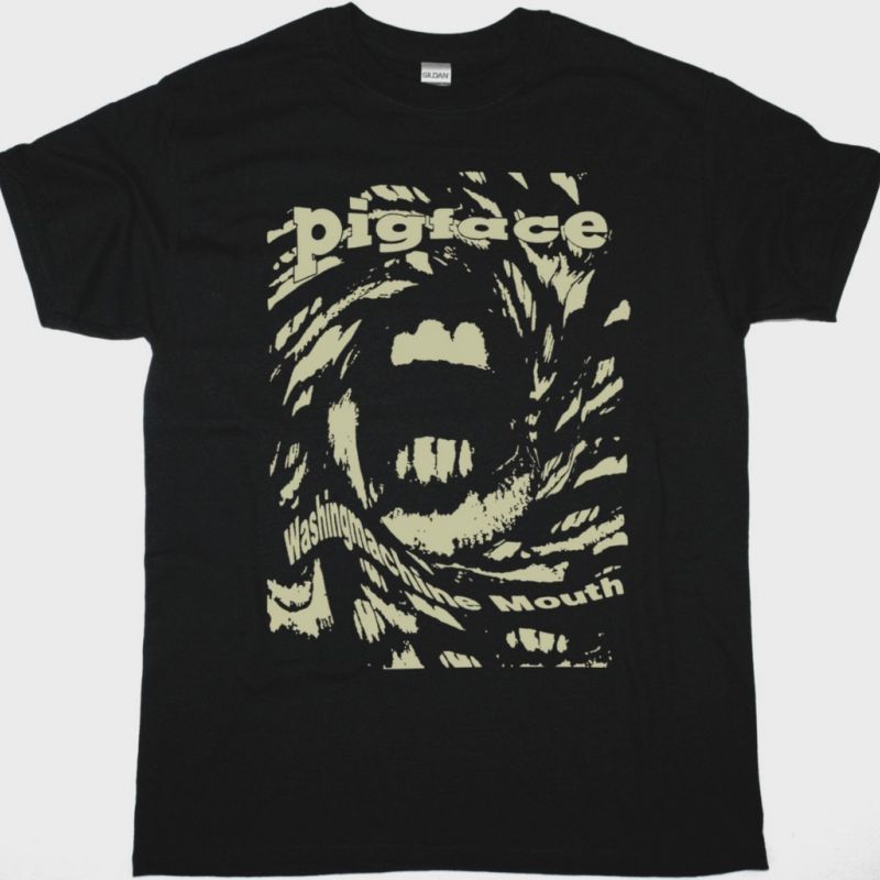 PIGFACE WASHING MACHINE MOUTH NEW BLACK T-SHIRT