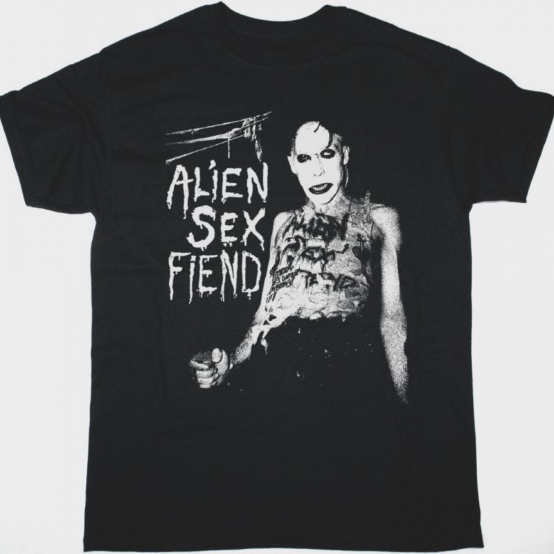 ALIEN SEX FIEND NIK FIEND NEW BLACK TSHIRT