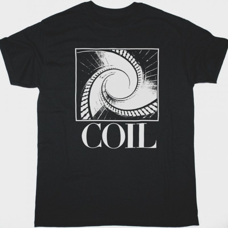 COIL ANAL STAIRCASE NEW BLACK T-SHIRT