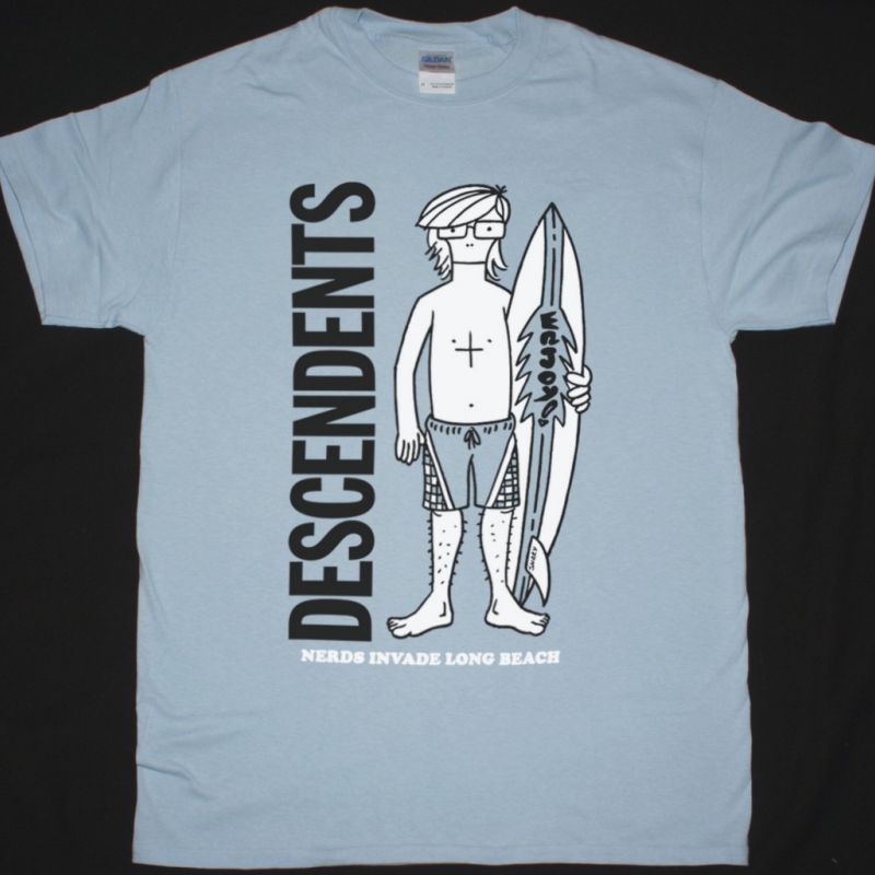 DESCENDENTS LONG BEACH, CA NEW LIGHT BLUE T SHIRT