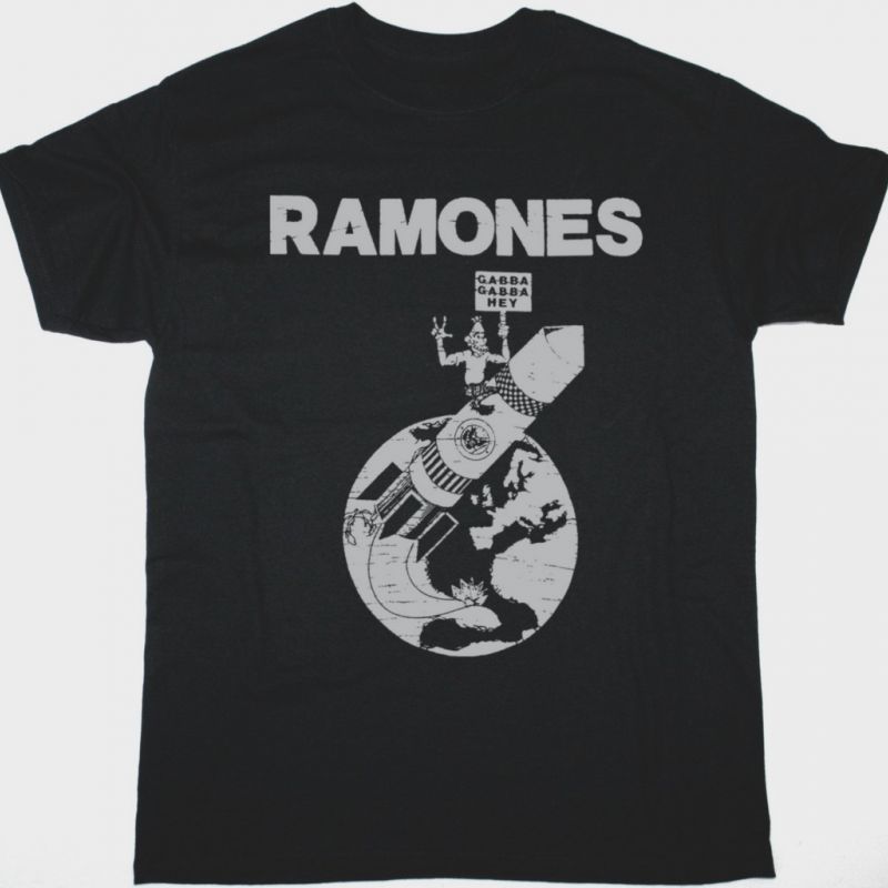 RAMONES ROCKET TO RUSSIA NEW BLACK T-SHIRT