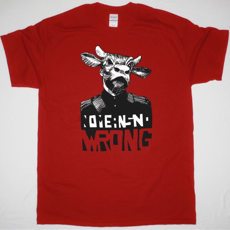 NOMEANSNO ‎WRONG AGAIN NEW RED T SHIRT