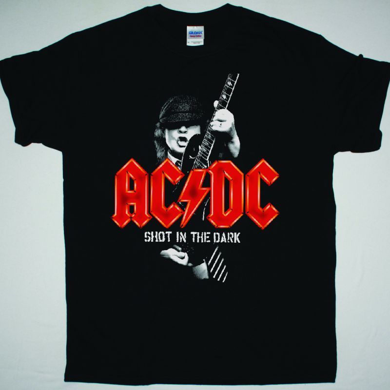 AC DC SHOT IN THE DARK AC/DC NEW BLACK T-SHIRT