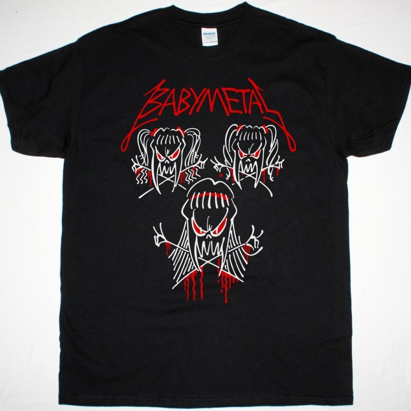 BABYMETAL TOUR TEE NEW BLACK T-SHIRT