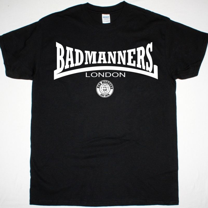BAD MANNERS LONDON NEW BLACK T-SHIRT