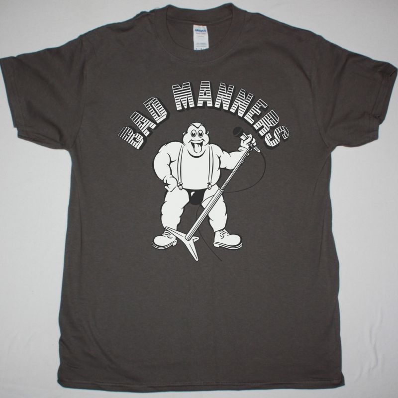 BAD MANNERS SKA 'N' B NEW GREY CHARCOAL T-SHIRT