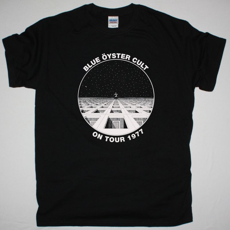 BLUE ÖYSTER CULT ON TOUR 1977 NEW BLACK T-SHIRT
