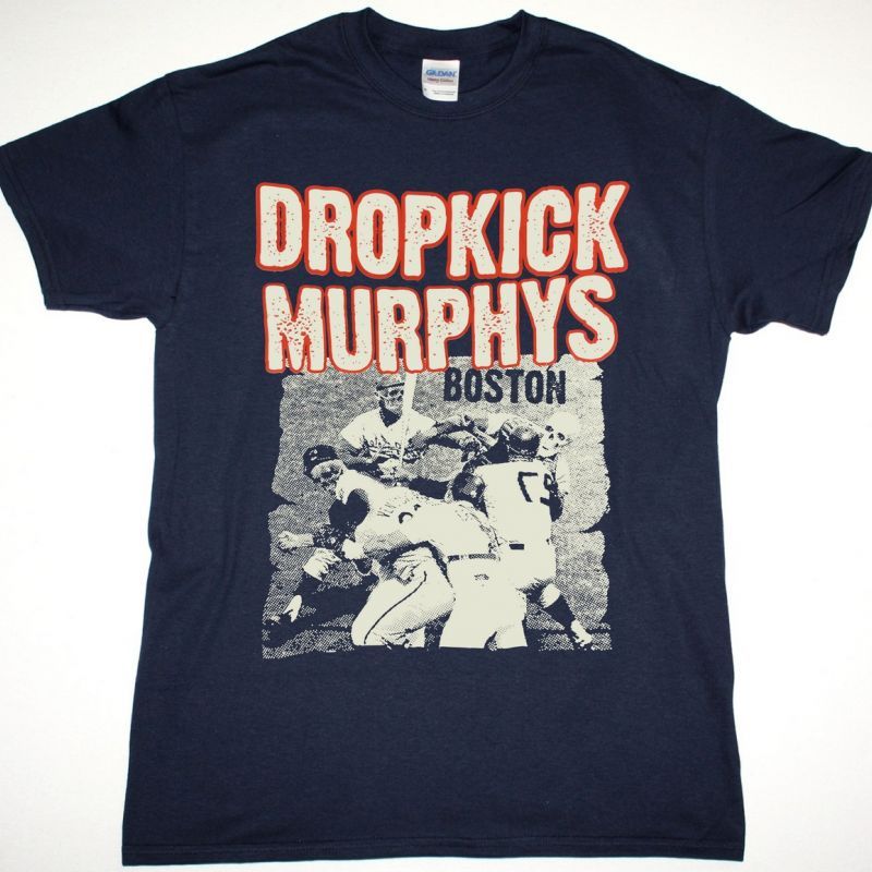 DROPKICK MURPHYS BOSTON NEW NAVY T SHIRT