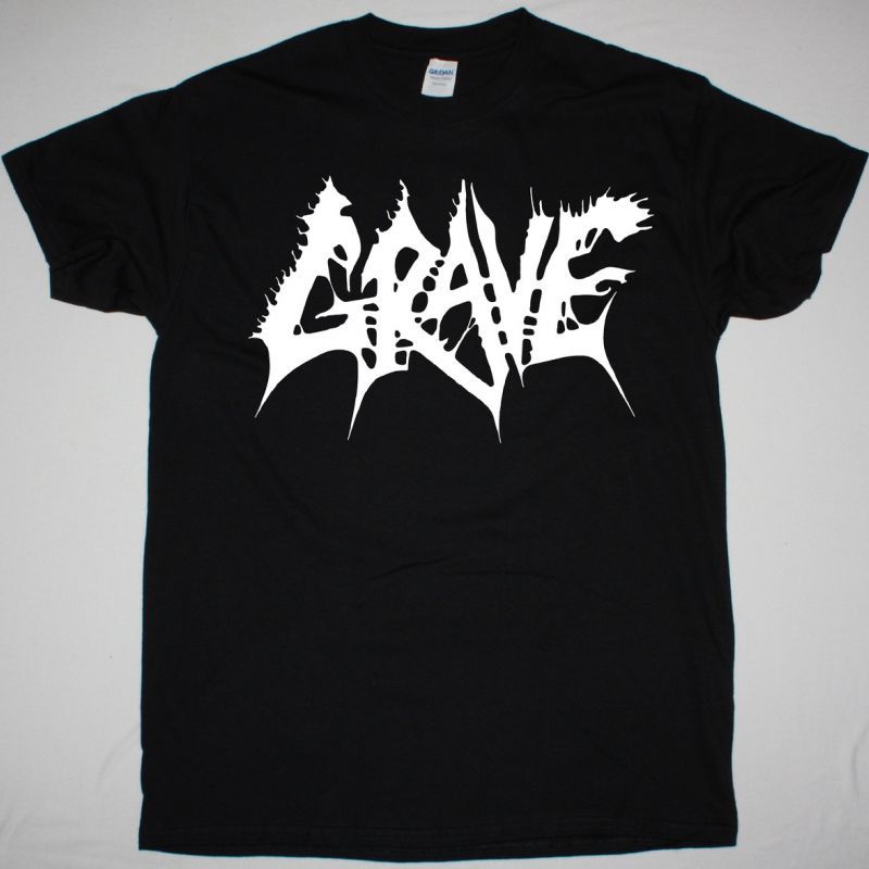GRAVE LOGO NEW BLACK T-SHIRT