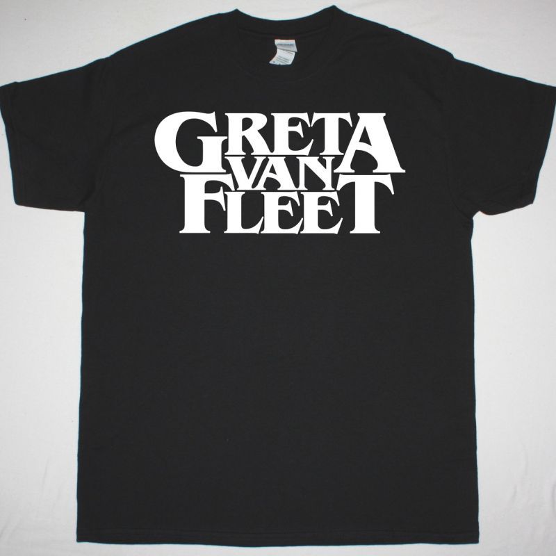 GRETA VAN FLEET LOGO TEE NEW BLACK T SHIRT