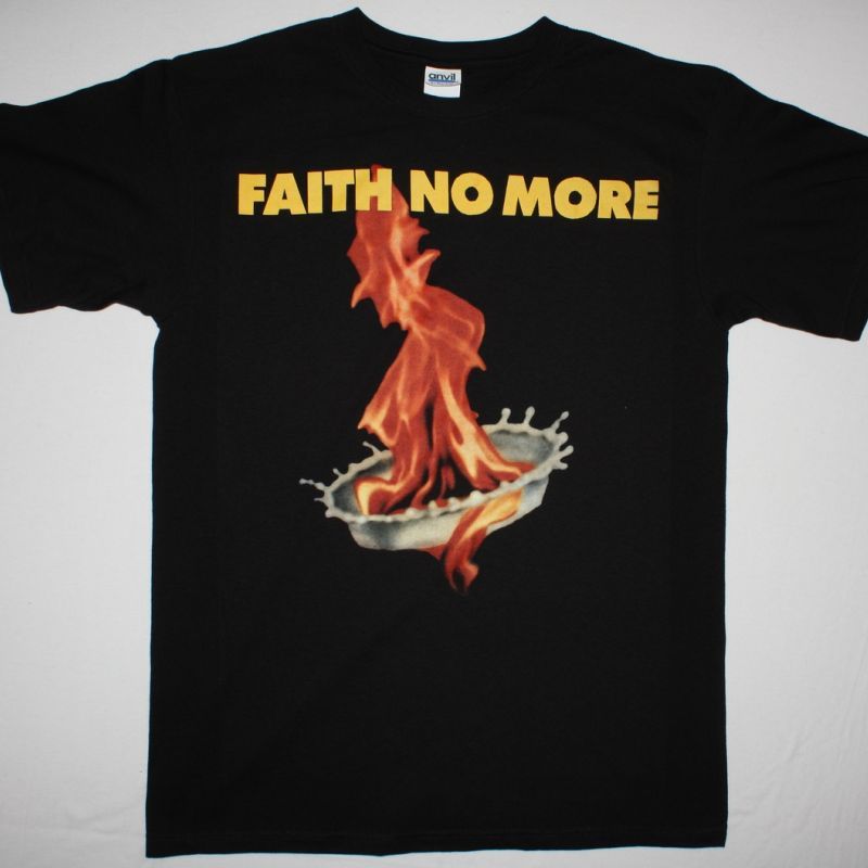 FAITH NO MORE THE REAL THING'89  NEW BLACK T-SHIRT