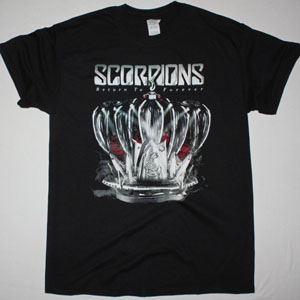 SCORPIONS RETURN TO FOREVER 2 NEW BLACK T-SHIRT