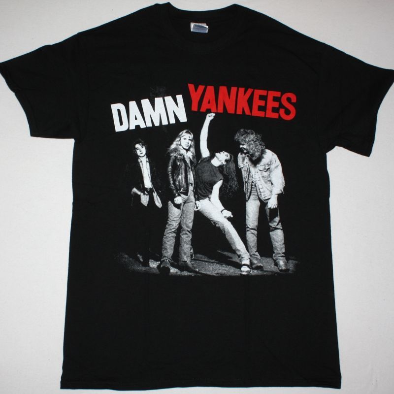 DAMN YANKEES DAMN YANKEES 1990 NEW BLACK T-SHIRT