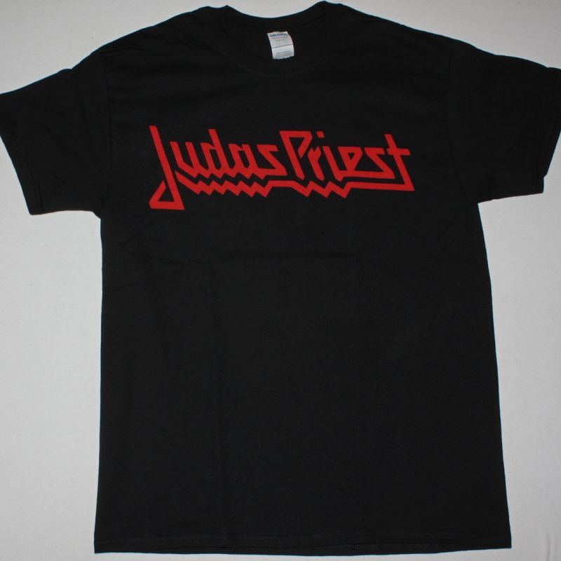 JUDAS PRIEST RED LOGO NEW BLACK T-SHIRT