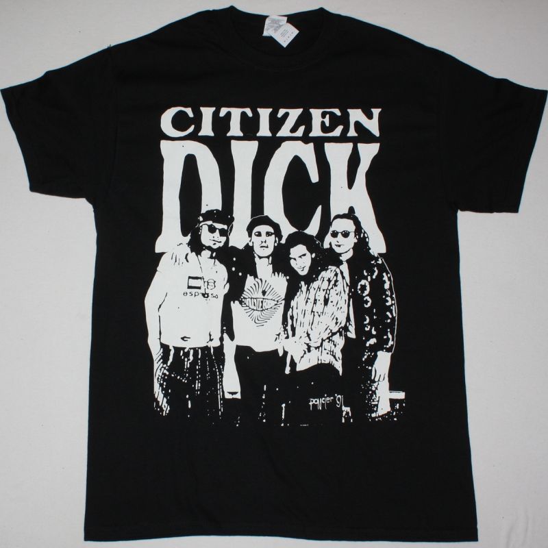 CITIZEN DICK SINGLES BAND NEW BLACK T-SHIRT