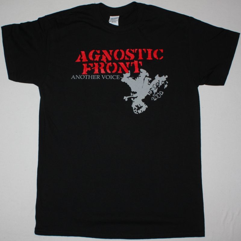 AGNOSTIC FRONT ANOTHER VOICE NEW BLACK T-SHIRT