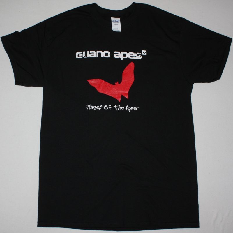 GUANO APES PLANET OF THE APES NEW BLACK T SHIRT