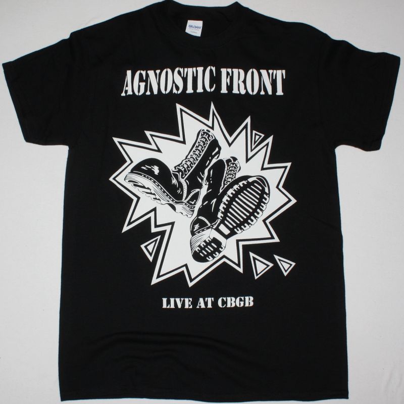 AGNOSTIC FRONT LIVE AT CBGB'S NEW BLACK T-SHIRT